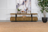 Otto 5-drawer Mango Wood 70-inch TV Stand Media Console Brown - 703243