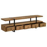 Otto 5-drawer Mango Wood 70-inch TV Stand Media Console Brown - 703243