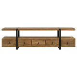 Otto 5-drawer Mango Wood 70-inch TV Stand Media Console Brown - 703243