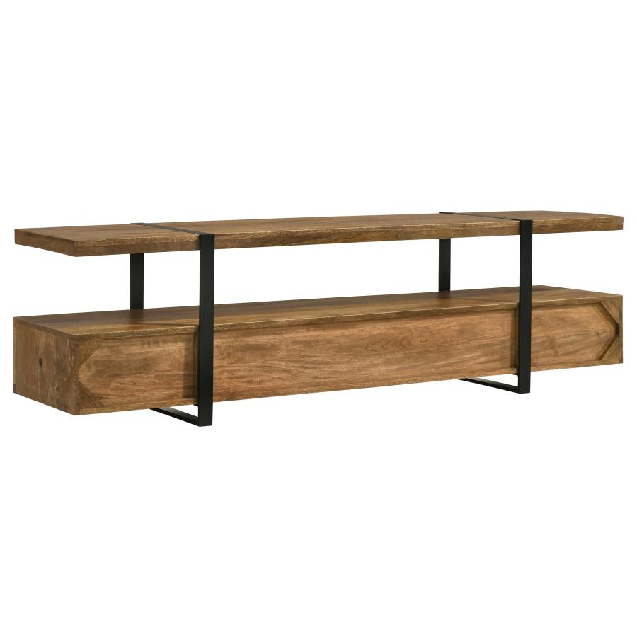 Otto 5-drawer Mango Wood 70-inch TV Stand Media Console Brown - 703243