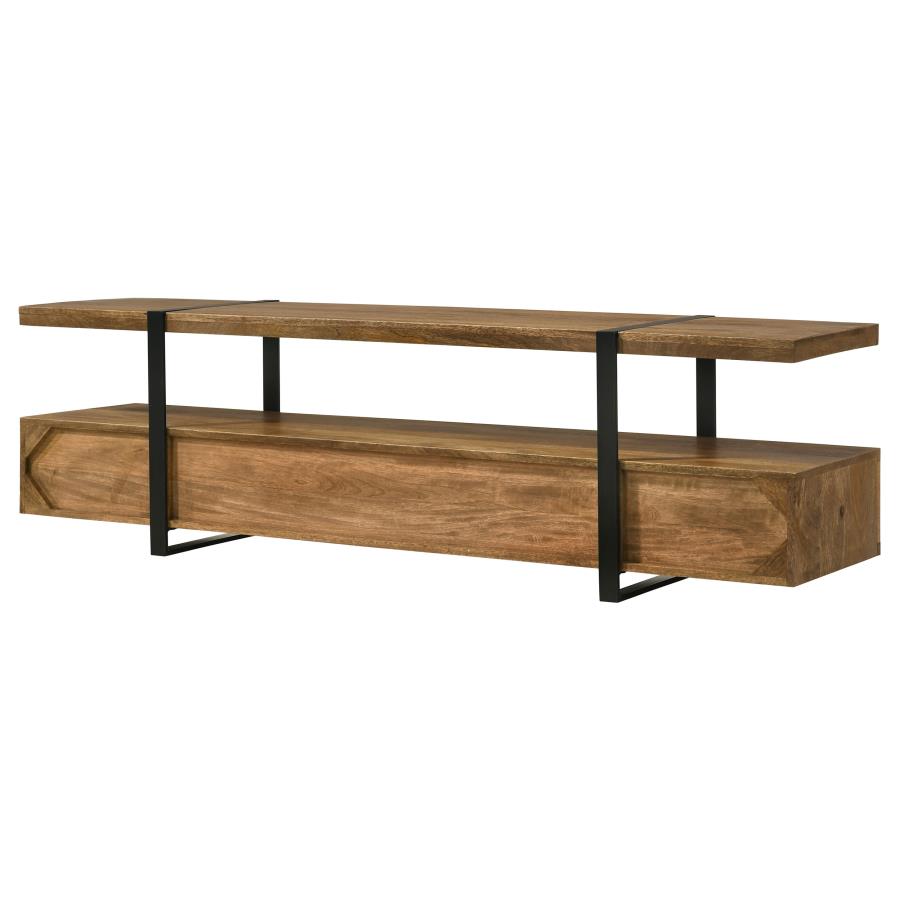 Otto 5-drawer Mango Wood 70-inch TV Stand Media Console Brown - 703243