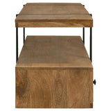 Otto 5-drawer Mango Wood 70-inch TV Stand Media Console Brown - 703243