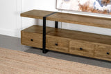 Otto 5-drawer Mango Wood 70-inch TV Stand Media Console Brown - 703243