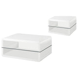 Elana 2-piece Coffee and End Table Set White High Gloss - 703268-S2