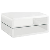 Elana 3-piece Coffee and End Table Set White High Gloss - 703268-S3