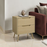 Modern Accent Table With Storage Drawers