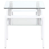 Dyer 2-piece Rectangular Coffee and End Table Set White - 703438-S2