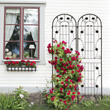 Metal Garden Trellis Rustproof Trellis For Climbing Plant Outdoor Flower Support