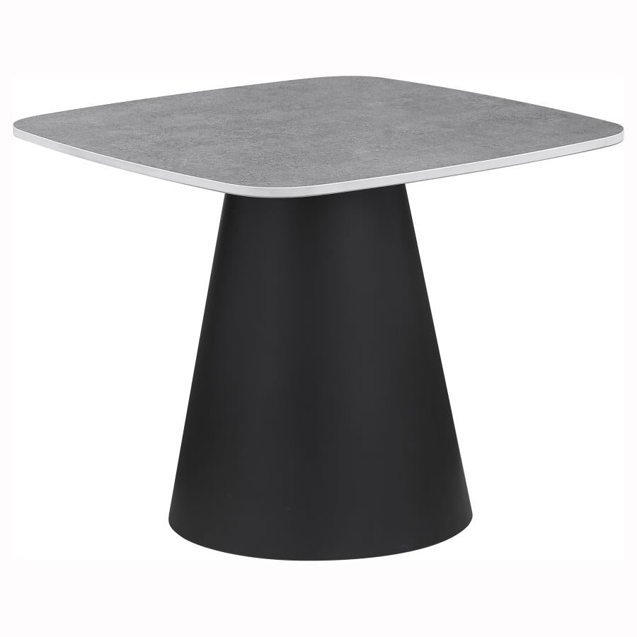 Eason 2-piece Cocktail Coffee Table Set Concrete and Black - 703500
