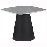 Eason 2-piece Cocktail Coffee Table Set Concrete and Black - 703500