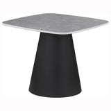 Eason 2-piece Cocktail Coffee Table Set Concrete and Black - 703500
