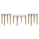 Aldis 3-piece Coffee and End Table Set White - 703718-S3