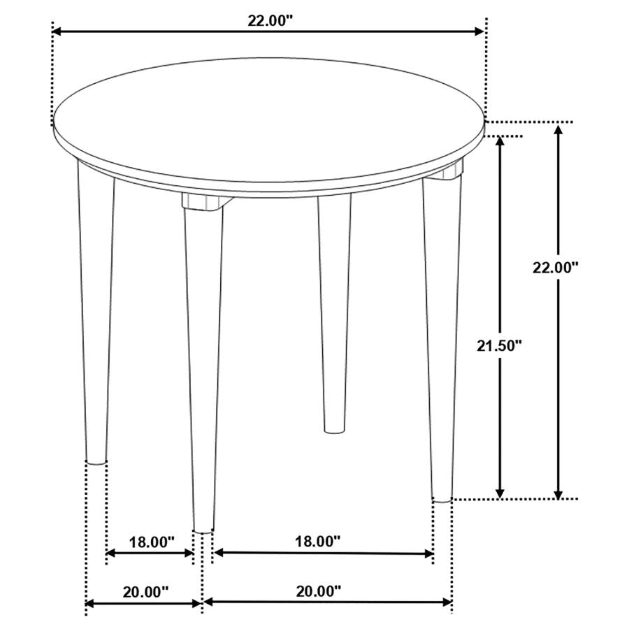Aldis 3-piece Coffee and End Table Set White - 703718-S3