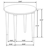 Aldis 3-piece Coffee and End Table Set White - 703718-S3