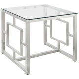 Merced 3-piece Rectangular Coffee and End Table Set Nickel - 703738-S3