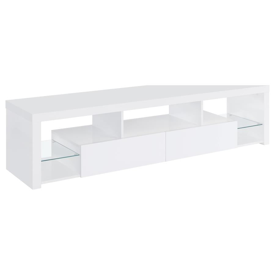 Jude 3-piece 71-inch TV Entertainment Center White High Gloss - 704251-SET