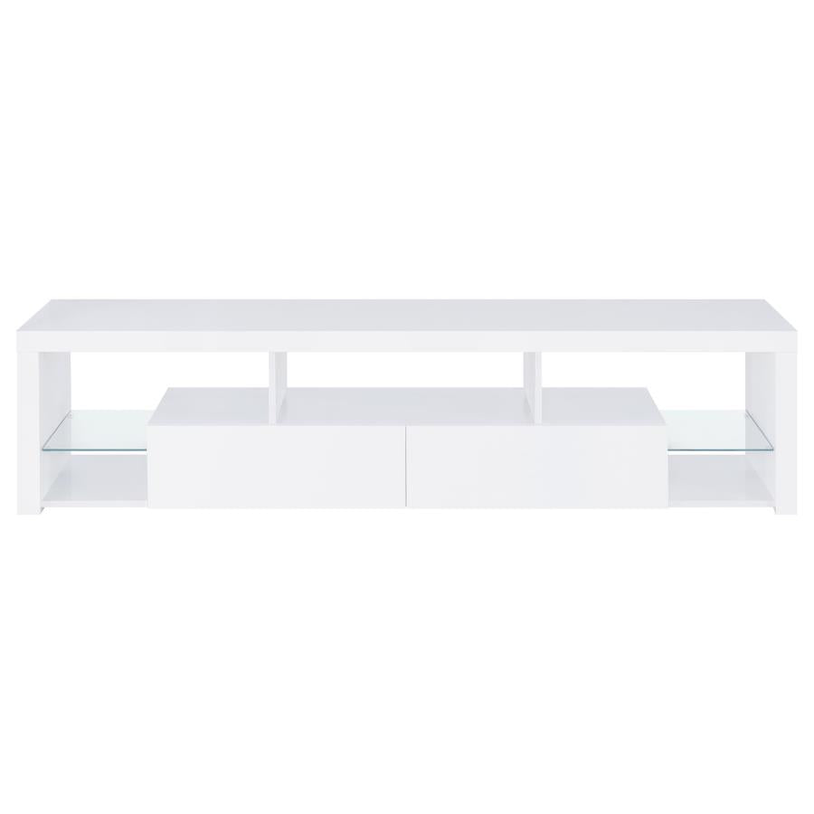 Jude 3-piece 71-inch TV Entertainment Center White High Gloss - 704251-SET
