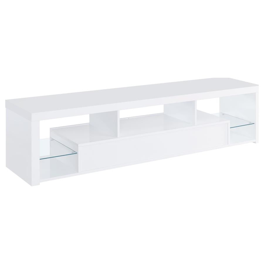 Jude 3-piece 71-inch TV Entertainment Center White High Gloss - 704251-SET