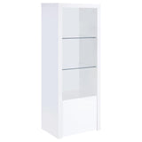 Jude 3-piece 71-inch TV Entertainment Center White High Gloss - 704251-SET