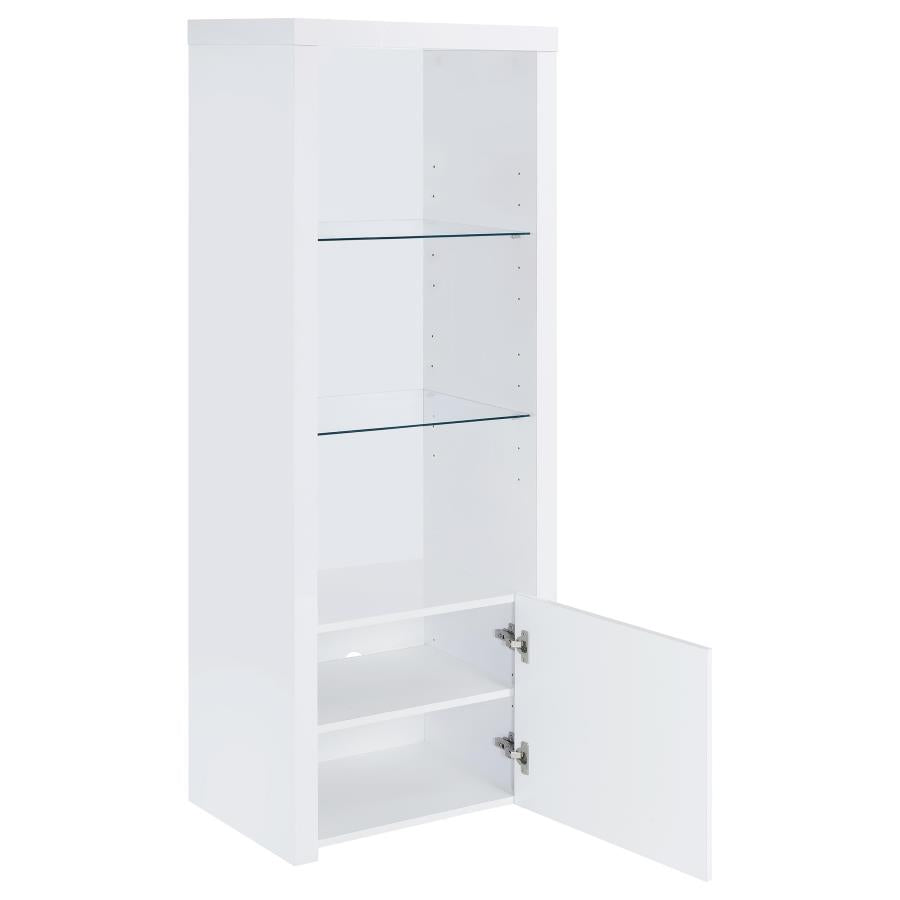 Jude 3-piece 71-inch TV Entertainment Center White High Gloss - 704251-SET