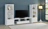 Jude 2-drawer Engineered Wood 71-inch TV Stand High Gloss White - 704251
