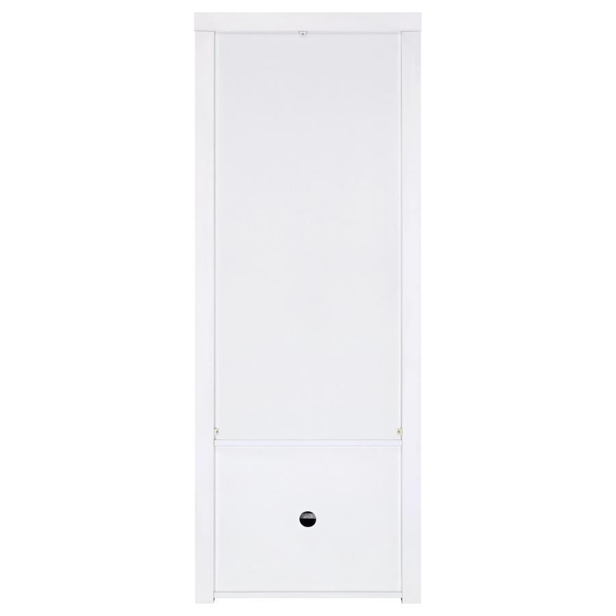 Jude 3-shelf Engineered Wood Media Tower High Gloss White - 704254