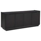 Leandro 72-inch 4-door TV Stand Media Console Burnished Black - 704633