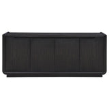Leandro 72-inch 4-door TV Stand Media Console Burnished Black - 704633