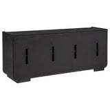 Leandro 72-inch 4-door TV Stand Media Console Burnished Black - 704633