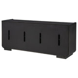Leandro 72-inch 4-door TV Stand Media Console Burnished Black - 704633