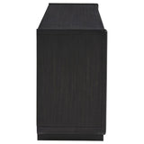 Leandro 72-inch 4-door TV Stand Media Console Burnished Black - 704633