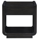 Leandro 1-drawer Wood Occasional Side End Table Burnished Black - 704637