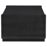 Leandro 2-piece Wood Coffee and End Table Set Burnished Black - 704638-S2