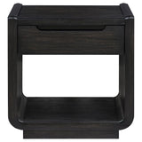 Leandro 3-piece Wood Coffee and End Table Set Burnished Black - 704638-S3