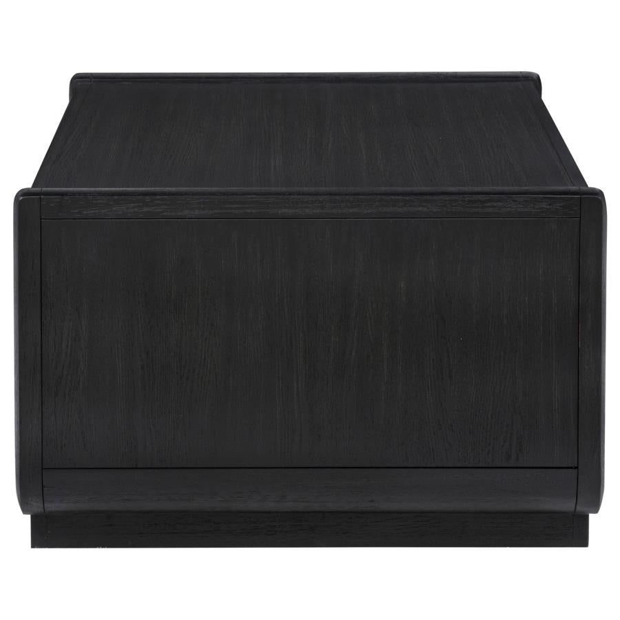 Leandro 2-drawer Wood Cocktail Coffee Table Burnished Black - 704638