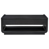 Leandro 2-drawer Wood Cocktail Coffee Table Burnished Black - 704638