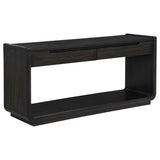 Leandro 2-drawer Entryway Sofa Console Table Burnished Black - 704639