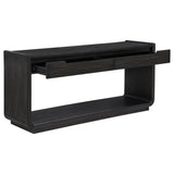 Leandro 2-drawer Entryway Sofa Console Table Burnished Black - 704639