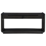 Leandro 2-drawer Entryway Sofa Console Table Burnished Black - 704639