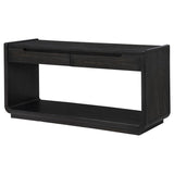 Leandro 2-drawer Entryway Sofa Console Table Burnished Black - 704639