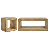 Benton 2-piece Solid Mango Coffee and End Table Set Natural - 704838-S2