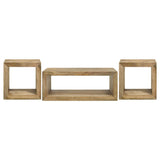 Benton 3-piece Solid Mango Coffee and End Table Set Natural - 704838-S3