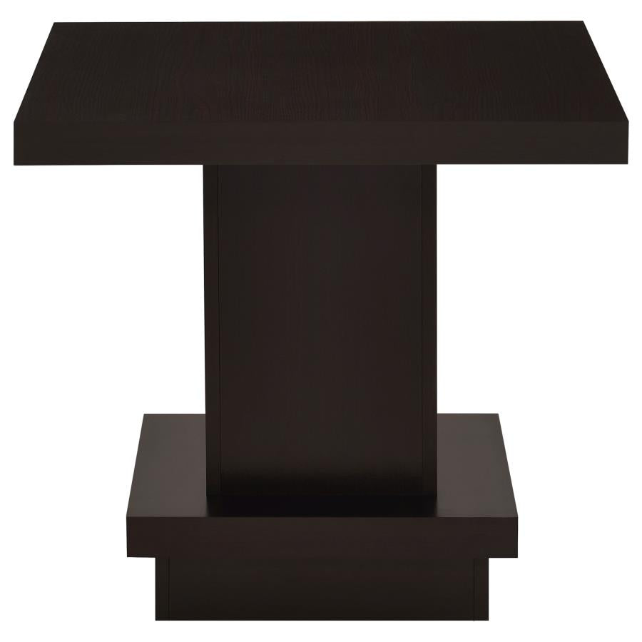 Reston Square Engineered Wood Side End Table Cappuccino - 705167