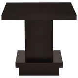 Reston Square Engineered Wood Side End Table Cappuccino - 705167