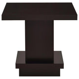 Reston 2-piece Square Coffee and End Table Set Cappuccino - 705168-S2