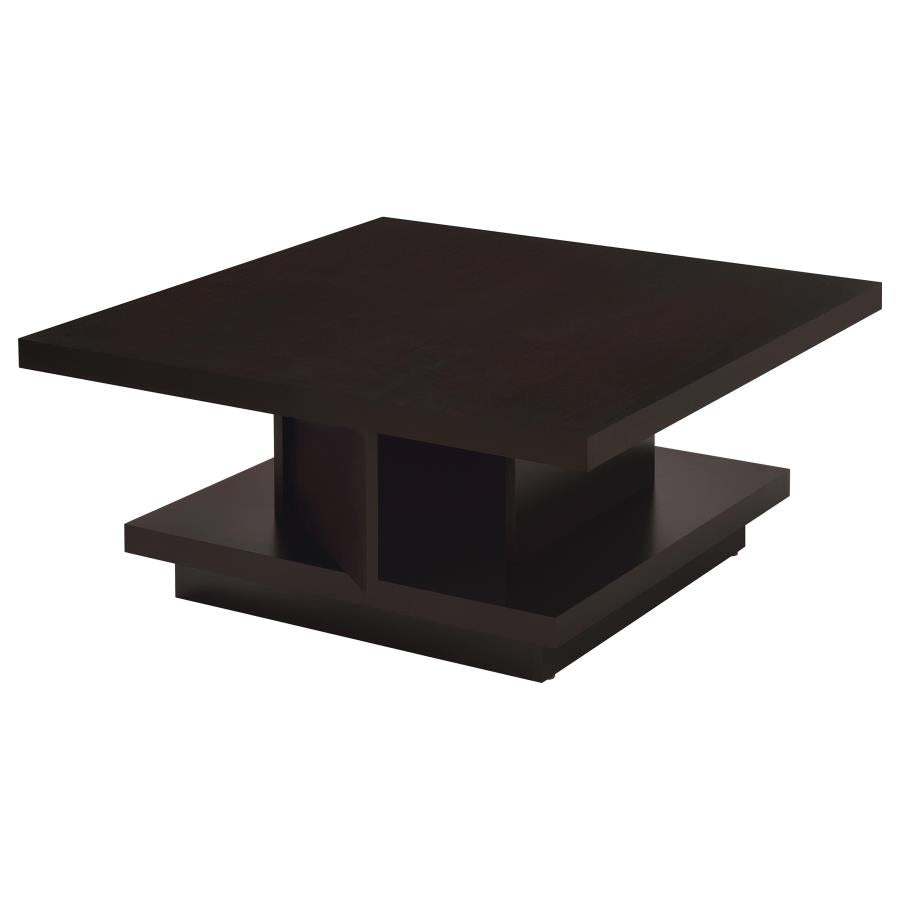Reston 3-piece Square Coffee and End Table Set Cappuccino - 705168-S3