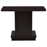 Reston Engineered Wood Pedestal Console Table Cappuccino - 705169