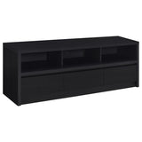 Rutland 59-inch 3-drawer TV Stand Media Console Black - 705802