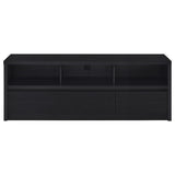 Rutland 59-inch 3-drawer TV Stand Media Console Black - 705802