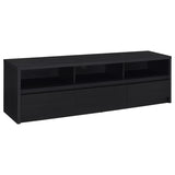 Rutland 78-inch 3-drawer TV Stand Media Console Black - 705803